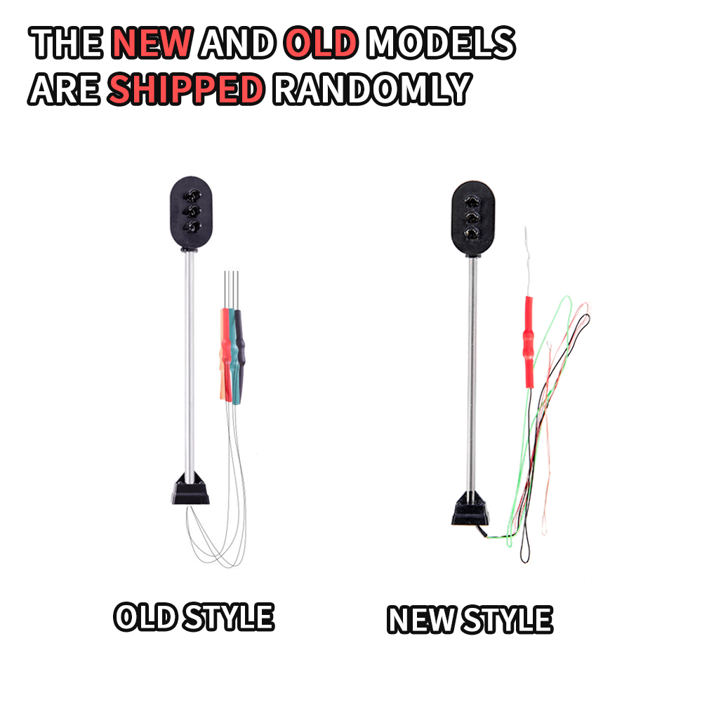 3 Stks/partij Miniatuur Spoorweg Trein Verkeerslichten Model 12V Led Lamp Spoorlijn Landschap Lay-Out Materialen Diorama Kits