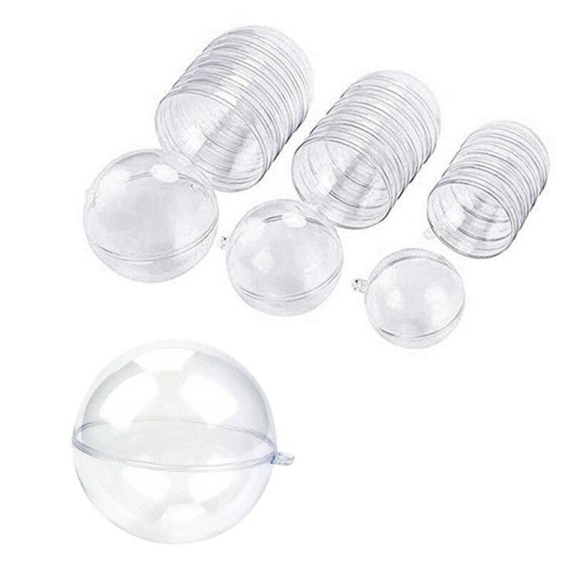 15 par  of 30 stk plastkule hul ball juledekorasjon hengende ball kjøpesenter himmelvindu gjennomsiktig ball