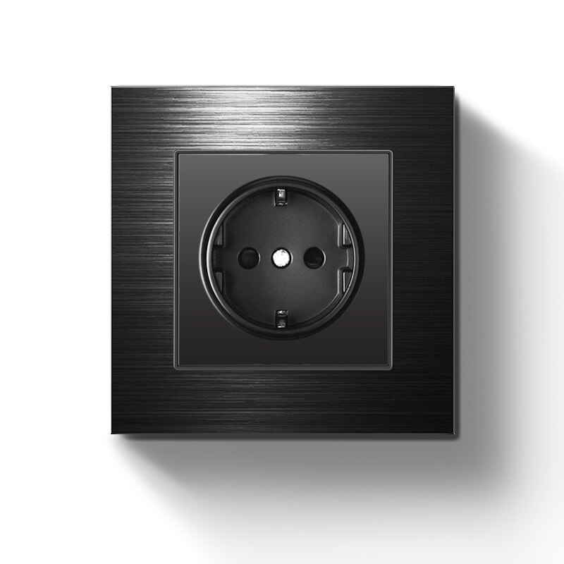 EU Standard Electrical Wall Charger Adapter Charging Wall Germany Plug Socket Power Outlets,16A,PC Panel,Bedroom socket