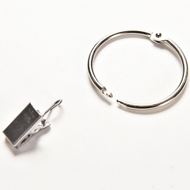 10 stk/sæt praktisk jern gardin clip vintage gardin hook clip gardin tilbehør elastiske ringe øjer