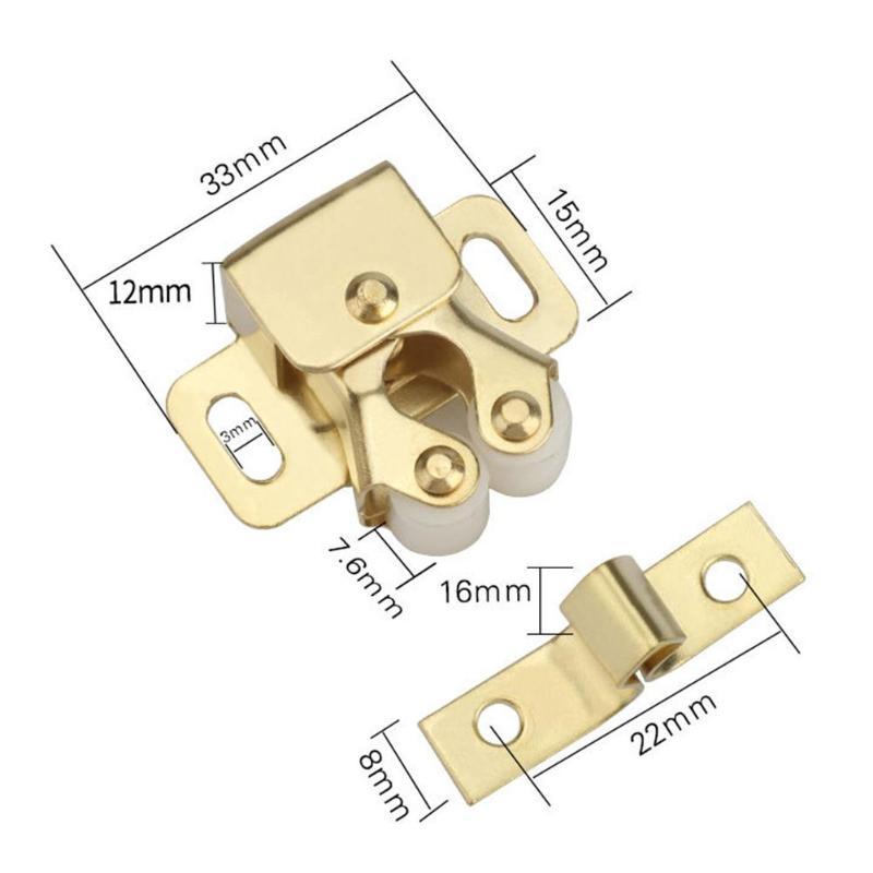 Kitchen Cabinet Door Stopper Stable Durable Tight Fitting Built-in Spring Catches Furniture Cupboard Protect Damper Buffer: C