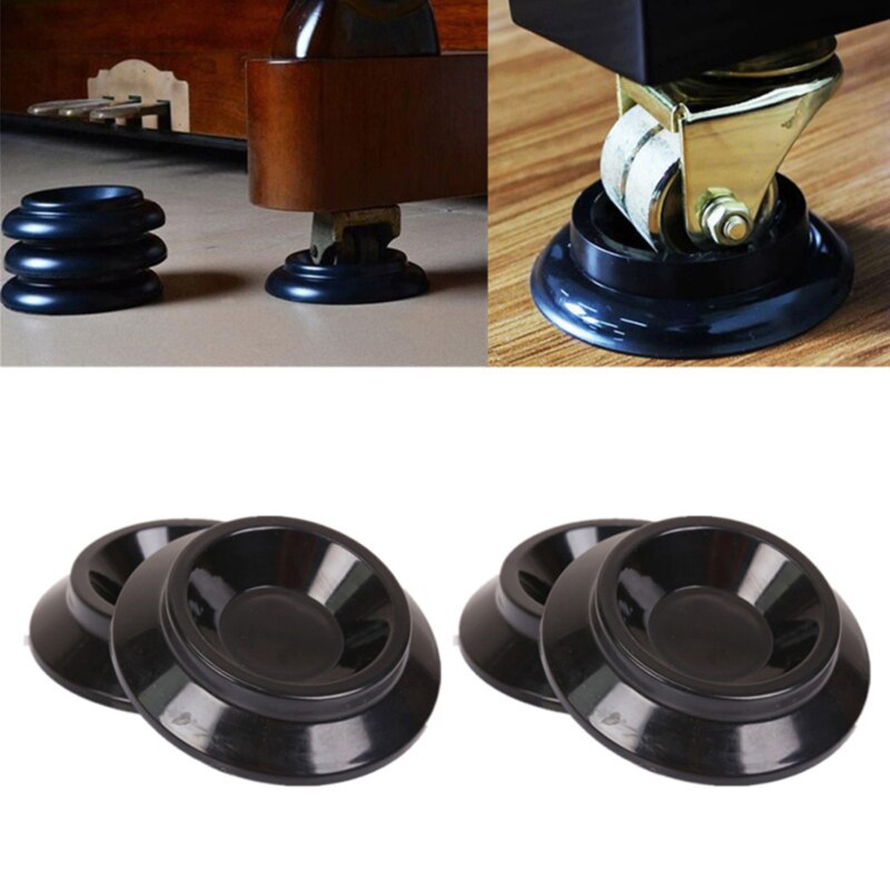 4 Uds de negro Vertical rodaja de rueda de Piano taza teclado electrónico instrumento piezas para Piano y accesorios