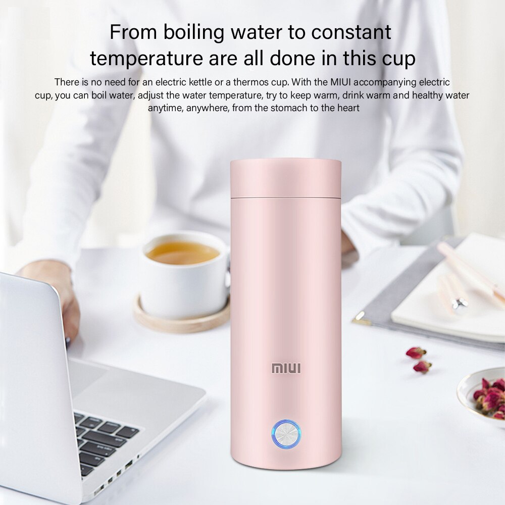 Hervidor de agua eléctrico portátil de 400ml, hervidor de agua inteligente para viaje, té y café, hervidor de agua para mantener el calor, electrodomésticos de cocina