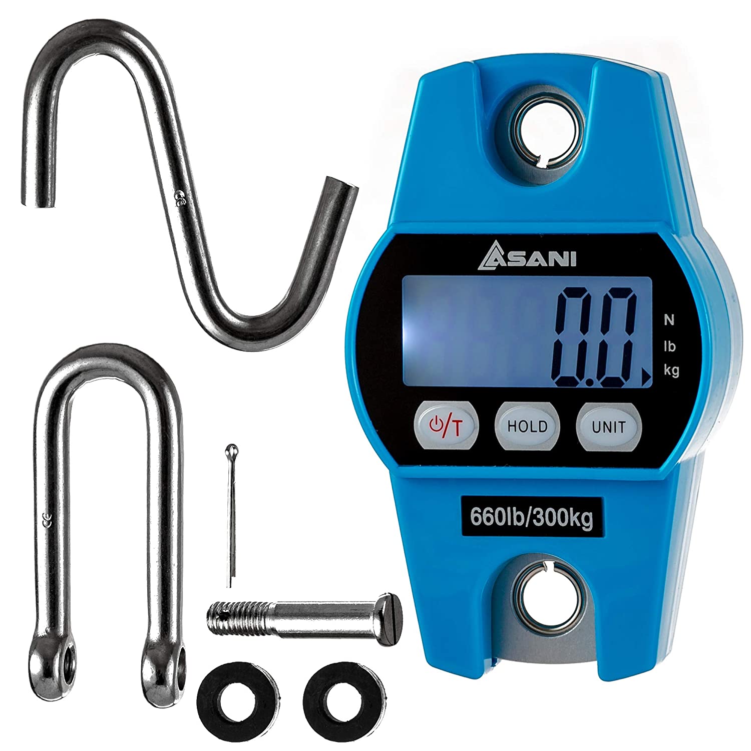 300kg 660 lb Mini Crane Scale Portable Industrial Digital Electronic Stainless Heavy Duty Digital Hanging Scales Tools