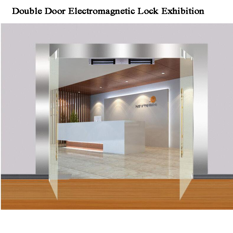 12V Frameless Glass Door Lock Magnetic Door lock Push Pull Glass Electromagnetic lock 180kg 280kg Office Access Control System