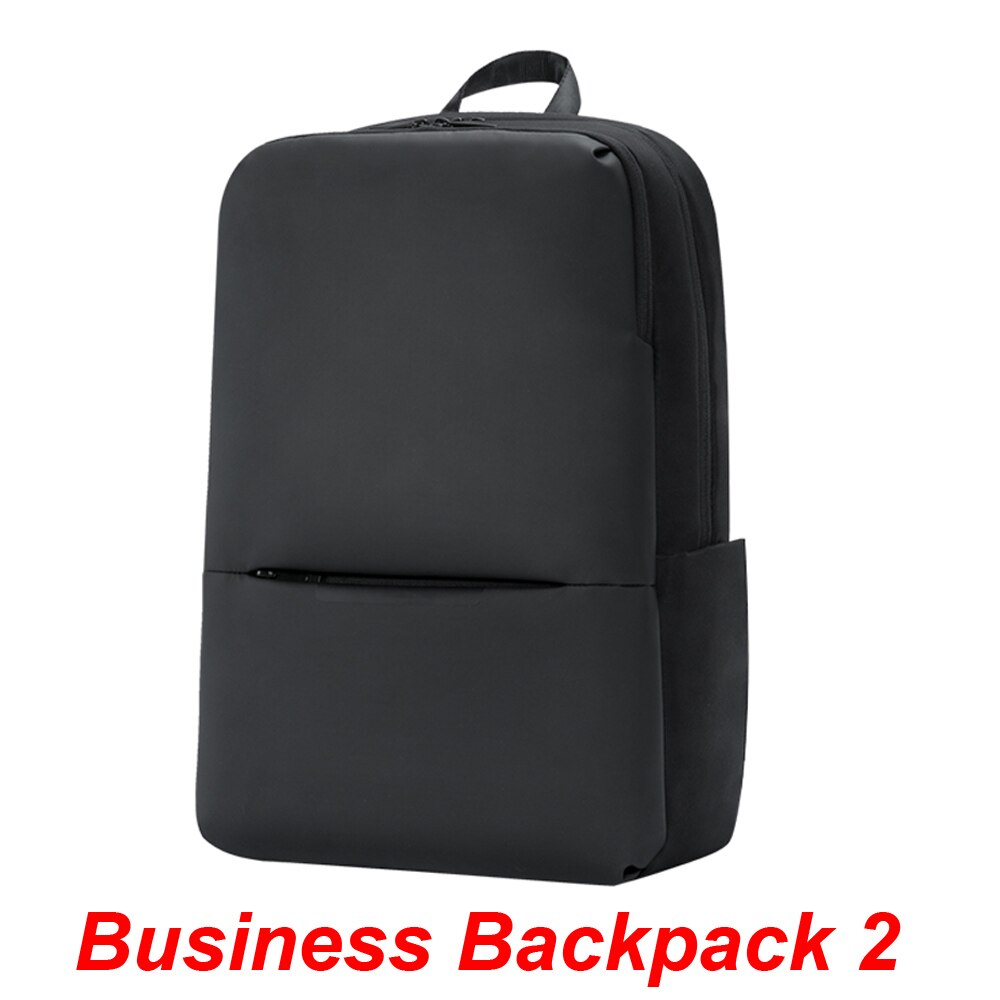 Xiaomi Travel Business Backpack 2 with 3 Pockets Large Zippered Compartments Backpack Polyester 1260D Bags for 15-inch Laptop: Backpack 2 Black