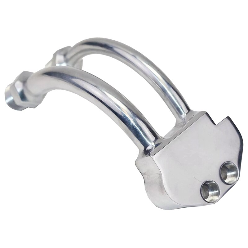 A-Team Performance A/C Compressor Curved Manifold for Sanden SD7B10 7176 SD7 Style Silver: Default Title