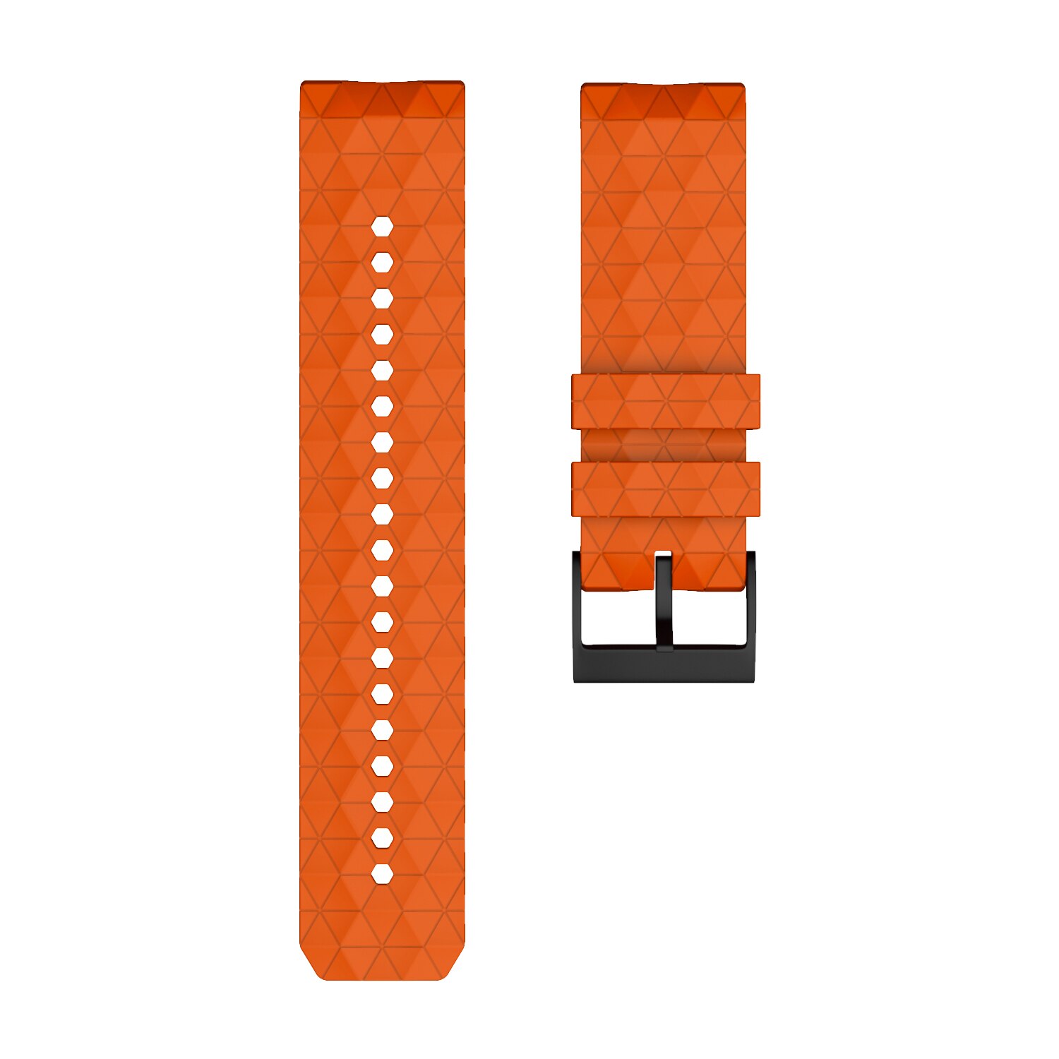 Zachte Siliconen Horlogeband Voor Suunto 9 Baro Strap 24Mm Breedte Vervanging Siliconen Polsband Voor Suunto Spartan/9 Baro koperen Band: Orange