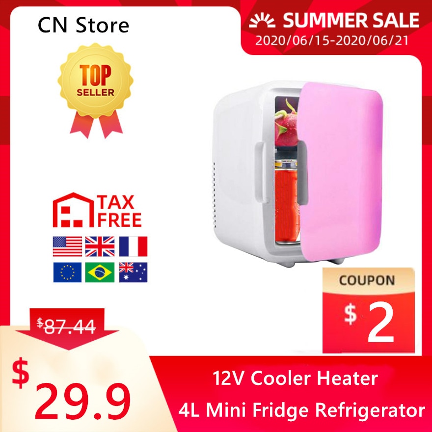 Portable 4L Car Freezer Fridge Refrigerator Car Use Car Fridge 12V Cooler Heater Universal Vehicle Parts