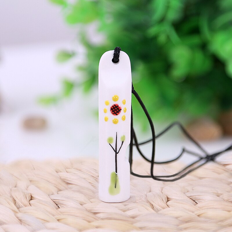 sifflet d'enfance porte-bonheur avec lanière réglable en fleurs, 12 pièces, sifflet de survie d'urgence en plein air