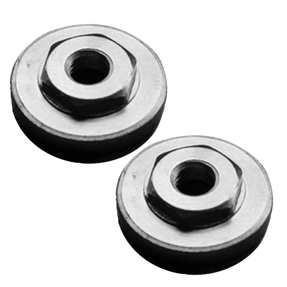 2 Stuks Flens Moer Set Hex Vervanging Modificatie Power Tools Onderdelen Voor Haakse Slijper Elektrisch Gereedschap Accessoires