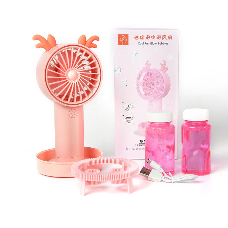 Titok Bubble Machine Camera - Light & Music - Fun Puzzle Toy for Kids Birthday: With charging fan