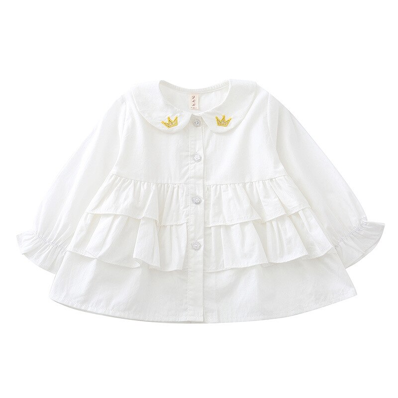 printemps filles chemise pour bébé nourrissons enfants enfants vêtements volants chemises Blouse princesse hauts chemise de base WT1081