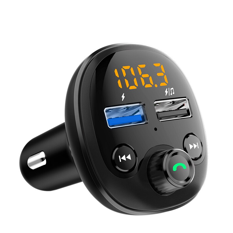 QC 3,0 Schnelle Auto Ladegerät Bluetooth Dual USB Mobile Auto Telefon Ladegerät Fm Transmitter Schnelle Lade MP3 TF Karte Musik auto Kit player