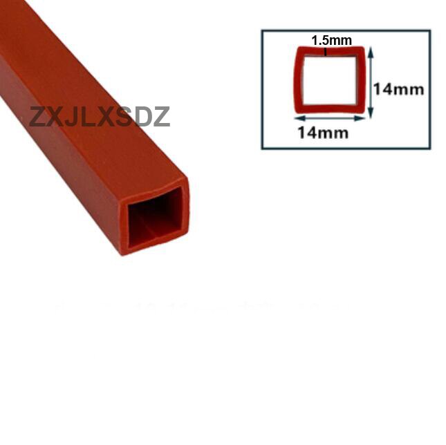 Silicone square tube sleeve high temperature resistant package profile hollow square tube silicone square sealing strip: Type 5