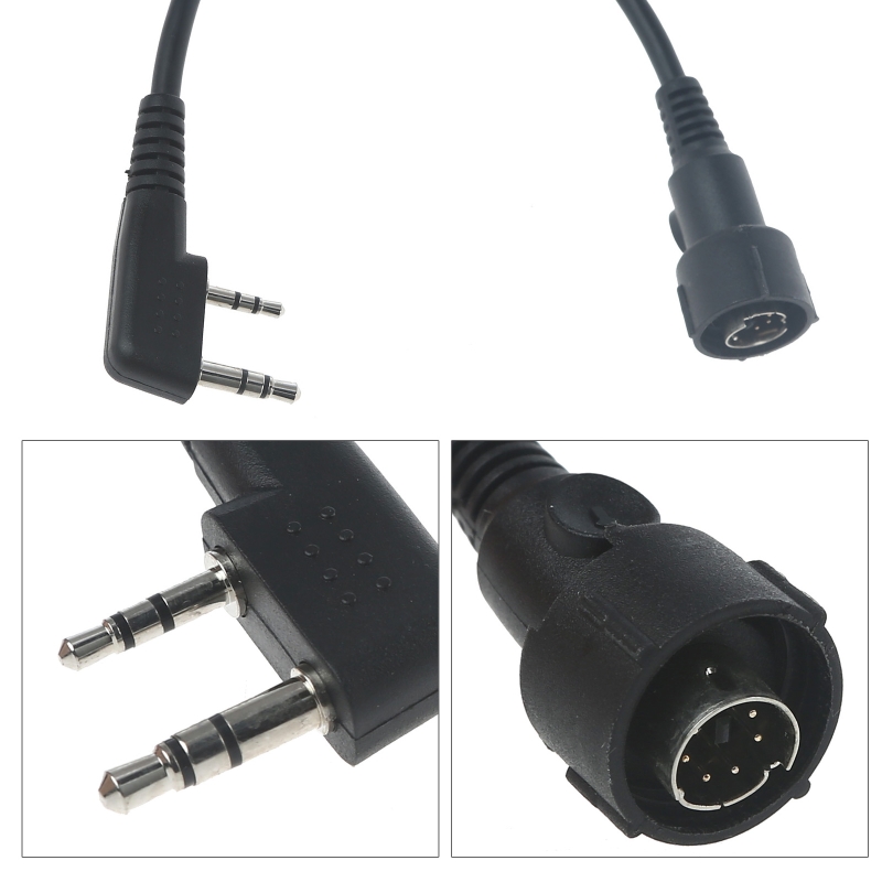 Mini-Din Connector Kabel Geldt Voor Medium Duty Throat Mic Pro Oor-Trillingen Microfoon