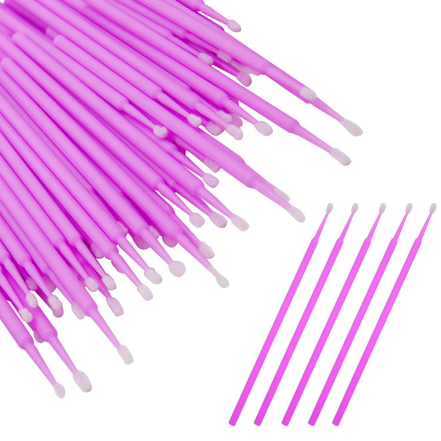 50/100pcs Disposable Micro Brushes Applicators Micro Brush Dentistry Odontologia Extension Cleaning Swabs Lash Lift Glue Remover