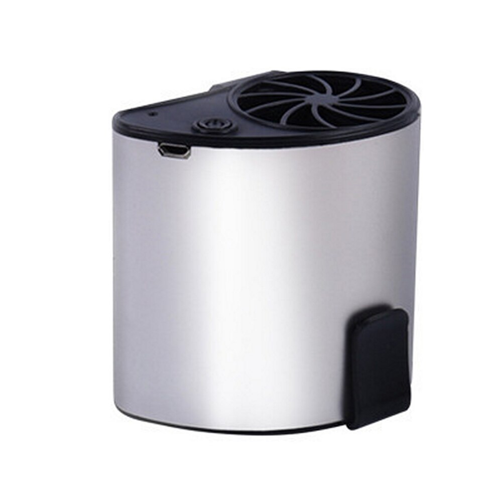 Portable Hanging Waist Fan USB Fan Mini Mobile Air Conditioner Cooler Clippable on Belt Cooling Table Fans for Travel Outdoor: Gray