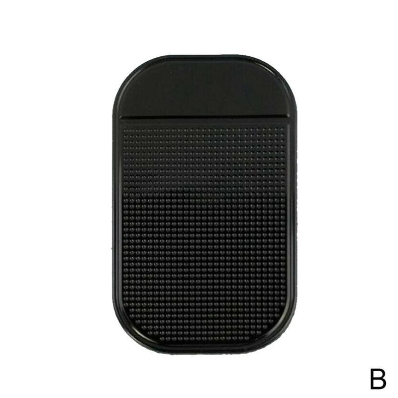 Car Non-slip Silicone Sticky Gel Pad Round Mat Holder Waterproof Phone Silicone Silicone Dashboard Magic Anti-skid P5U2: Black14-8CM(B)