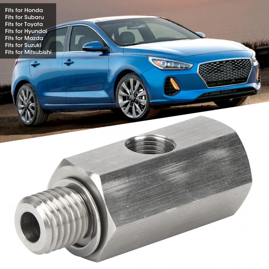 turbosprężarka czujnik ciśnienia oleju trójnik adapter akcesoria samochodowe ze stali nierdzewnej akcesoria samochodowe m12x1, 5 1/8 NPT