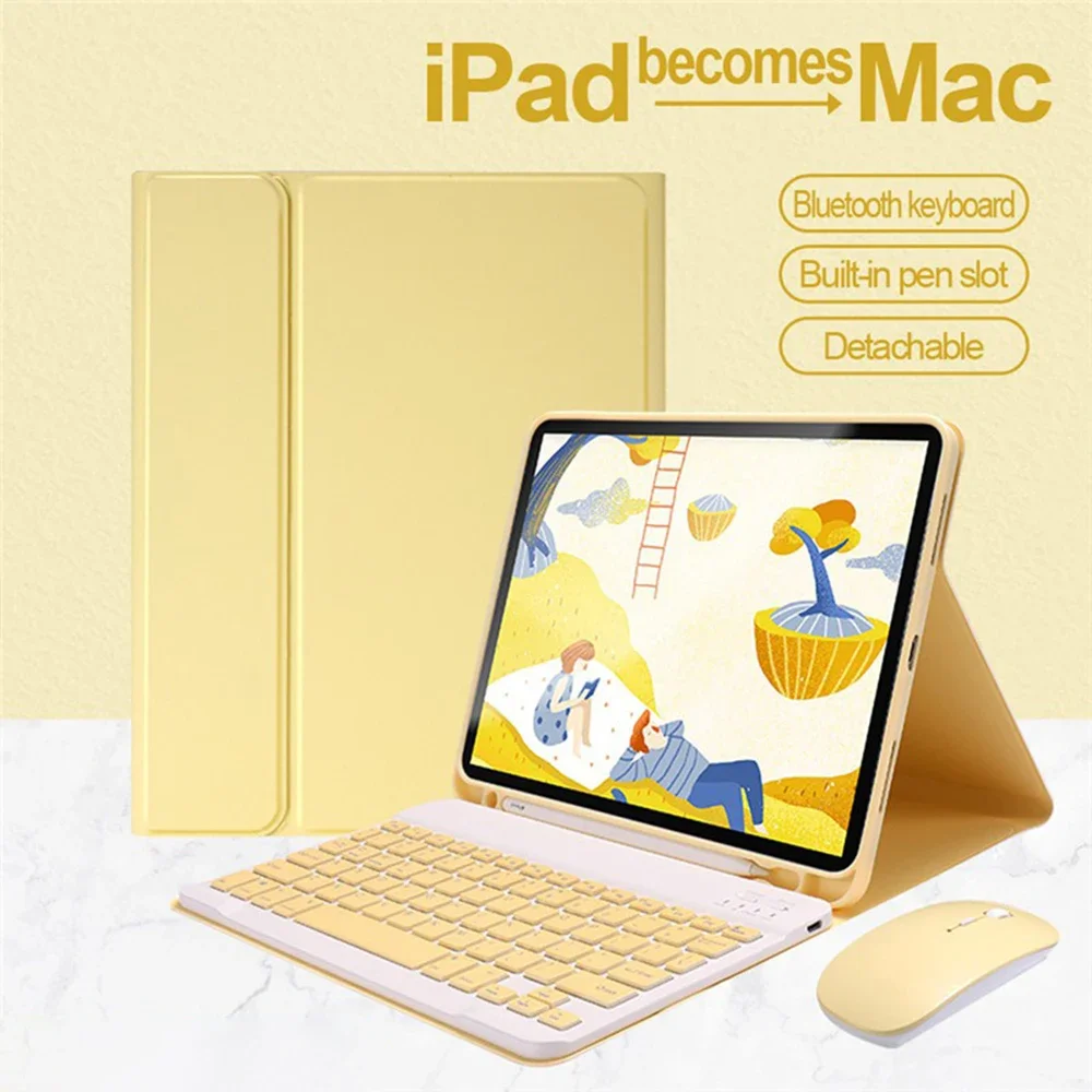 Toetsenbord Cover Voor Ipad 10e Generatie Toetsenbord Case Voor Ipad Pro Air 4 5 Ipad Air 2 5 6e Air 3 Pro Ipad 9/8/7e Funda