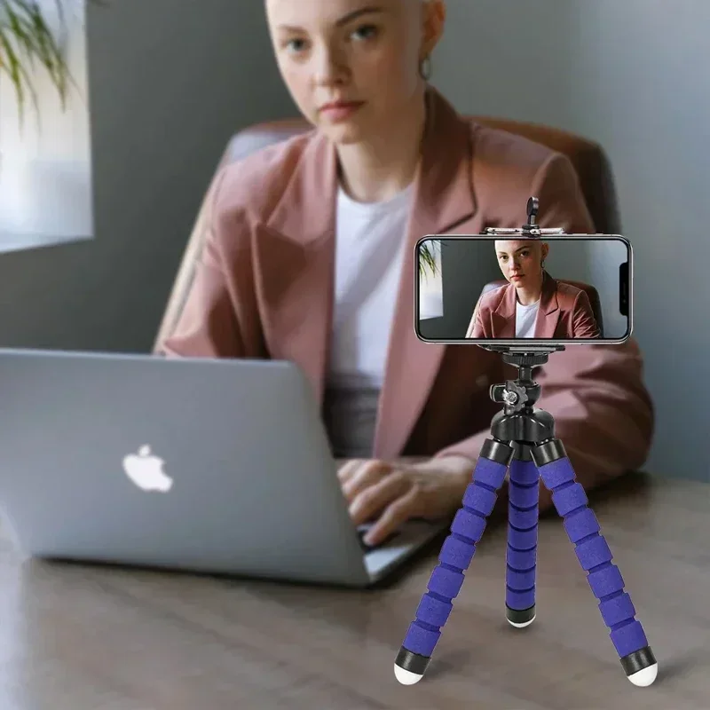 Statyw do telefonu Octopus uchwyt na biurko można wygiąć przenośny wielofunkcyjny aparat strzelanie na świeżym powietrzu Vlog na żywo uchwyt na smartfona