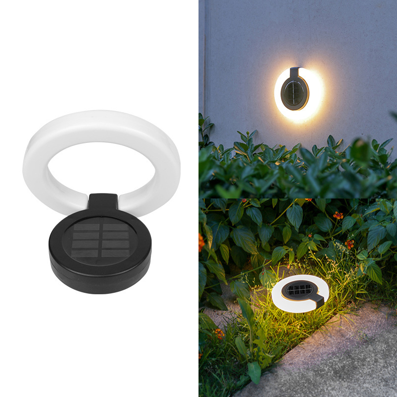 4 stk. solcellelamper utendørs, vanntett atmosfærelys, utendørs nedgravde lamper, veggbelysning, plenlampe, til hagecampingdekor: Gul