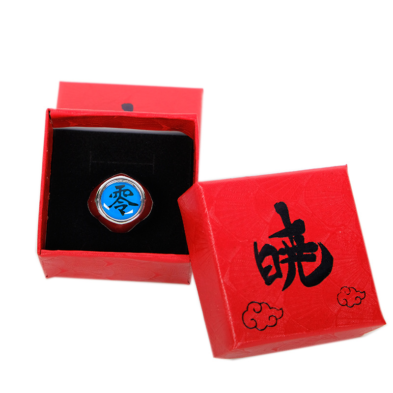 Anime Akatsuki Ring COS Uchiha Itach Pain Zetsu Konan Kakuzu Sasori Deidara Orochimaru Hidan Metal Rings Figure