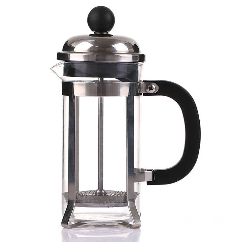 Eworld 350 ml Rvs Glas Franse Filter Koffie Pot Koffie Thee Pot Druk Plunger Hollow Koffiekan Tool Koffer maker