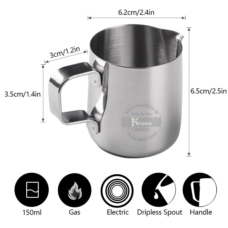 Non Stick Stainless Steel milk pitcher Milk Frothing Espresso Coffee Barista Craft Latte Cappuccino coffee pitcher milk cup