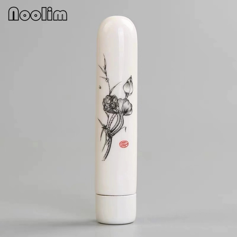 Cerâmica jingdezhen mini latas seladas de viagem pintadas à mão, garrafa de armazenamento portátil, frasco de chá pequeno requintado: A