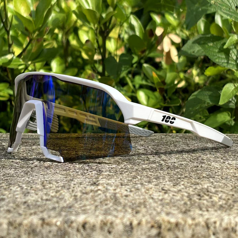 Cykelsolglasögon herr landsvägscykelglasögon utomhussport bergsklättring kvinnor cykel  uv400 cykelglasögon: Blå