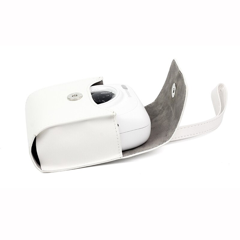 1pc PU Leather White Bag Case for PAPERANG Printer Photo Printer Portable Camera Bag Travel Accessories