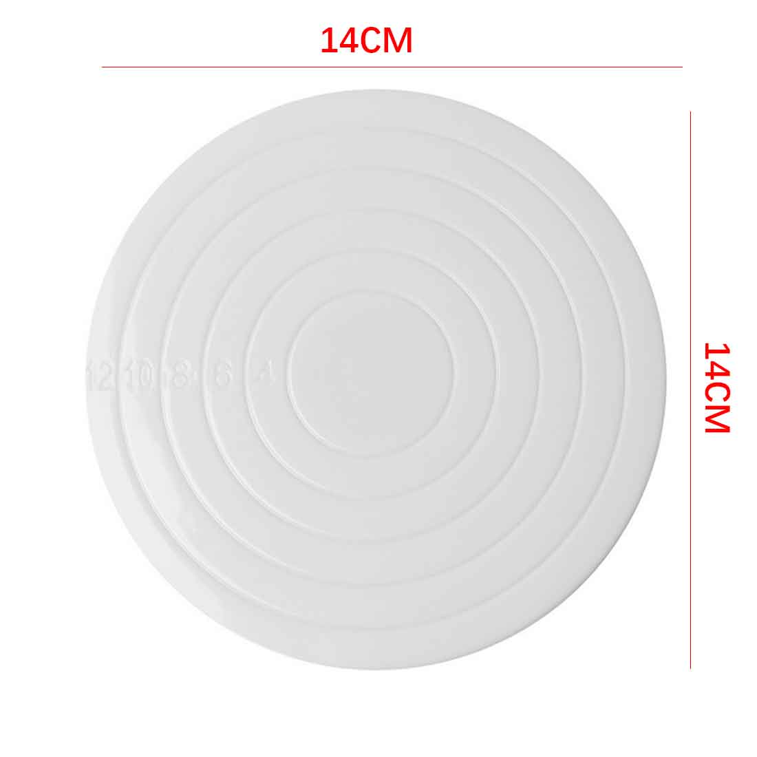 Diy Cake Draaitafel Bakvorm Taart Plaat Roterende Ronde Cake Decorating Gereedschap Rotary Tafel Gebak Levert Bakken Accessoires: 5.5inch White