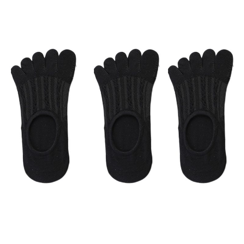 3 pares de calcetines de mujer de de algodón transpirable Invisible tobillo calcetines cortos de barco punta abierta elasticidad absorbente de sudor señoras Sox
