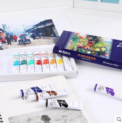 12 colores pintura al óleo Picasso arte pintura conjunto estudiante pintura suministros
