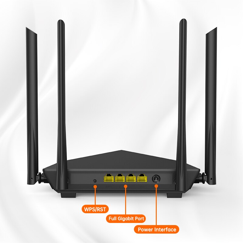 AC10 AC1200 Wireless WiFi Router 2.4Ghz/5.0Ghz Dual Band Home Coverage Gigabit Wifi Repeater Easy Setup with Multilingual