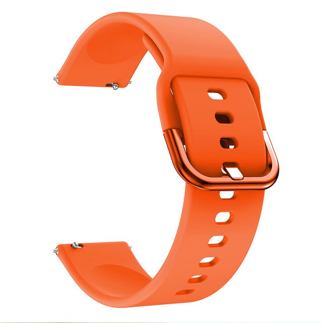 Pulseira para kw19 pulseira smartwatch kw19 flor silicone macio pulseira de relógio cor pura moda substituição: Orange