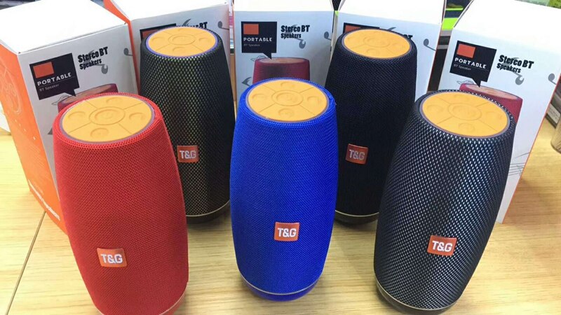 TG108 Stereo Wireless Bluetooth Outdoor Portable Card Fabric Audio Radio Subwoofer Speaker