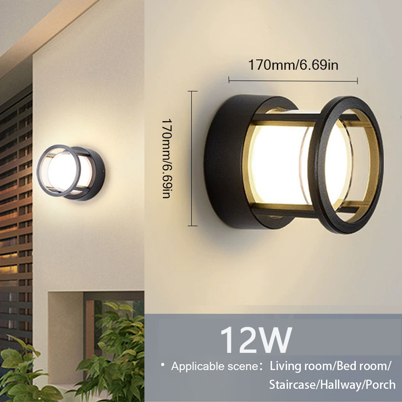 Led buitenwandlamp Waterdicht IP66 Led buitenverlichting Veranda Verlichting Balkon Tuinverlichting Buitenwandlamp tuinverlichting: green / 6w