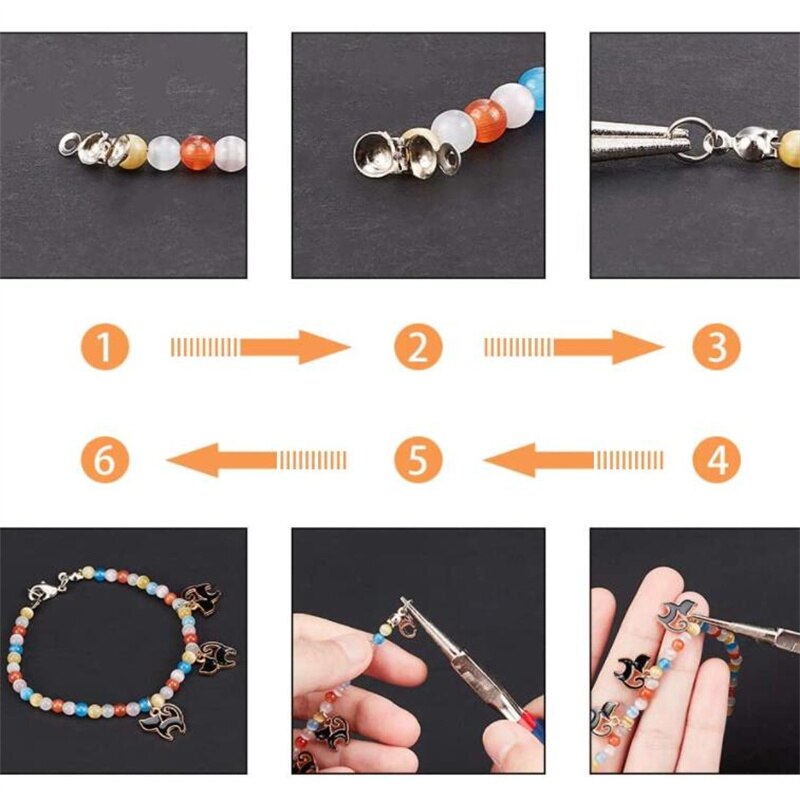 100 stuks roestvrijstalen topknopen covers clamshell kraal ambachtelijke materiaal voor sieraden maken benodigdheden accessoires handwerk fitting