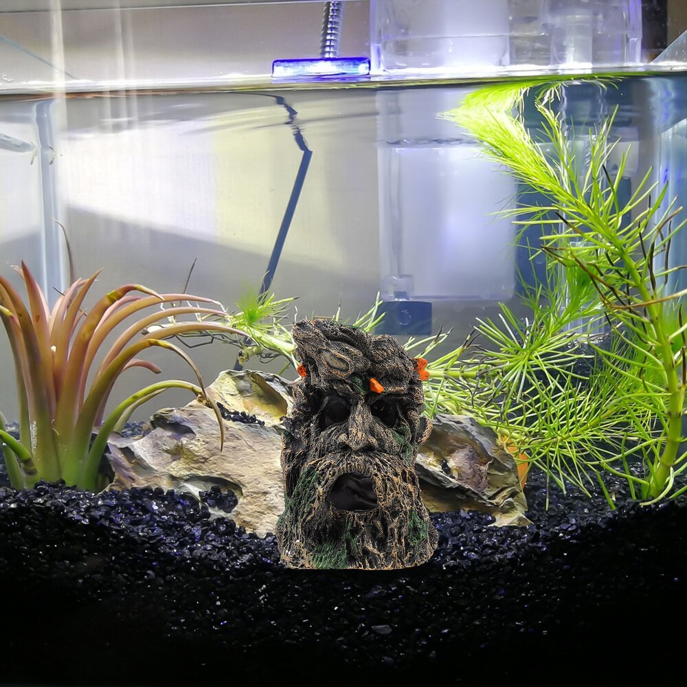 Reptile Terrarium Habitat Trunk Old Man Dragon Beard Cage Hideout Landscape: Default Title