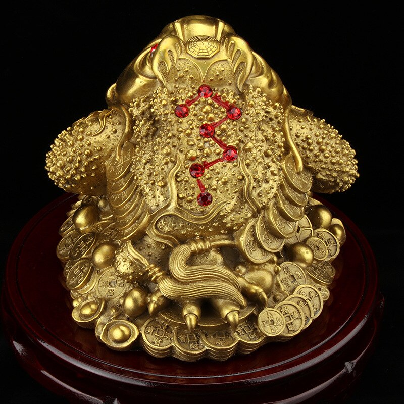 Copper Gold Toad Ornaments Gold Toad Shop Opening Living Room Wine Cabinet Desk Decoration Feng Shui A