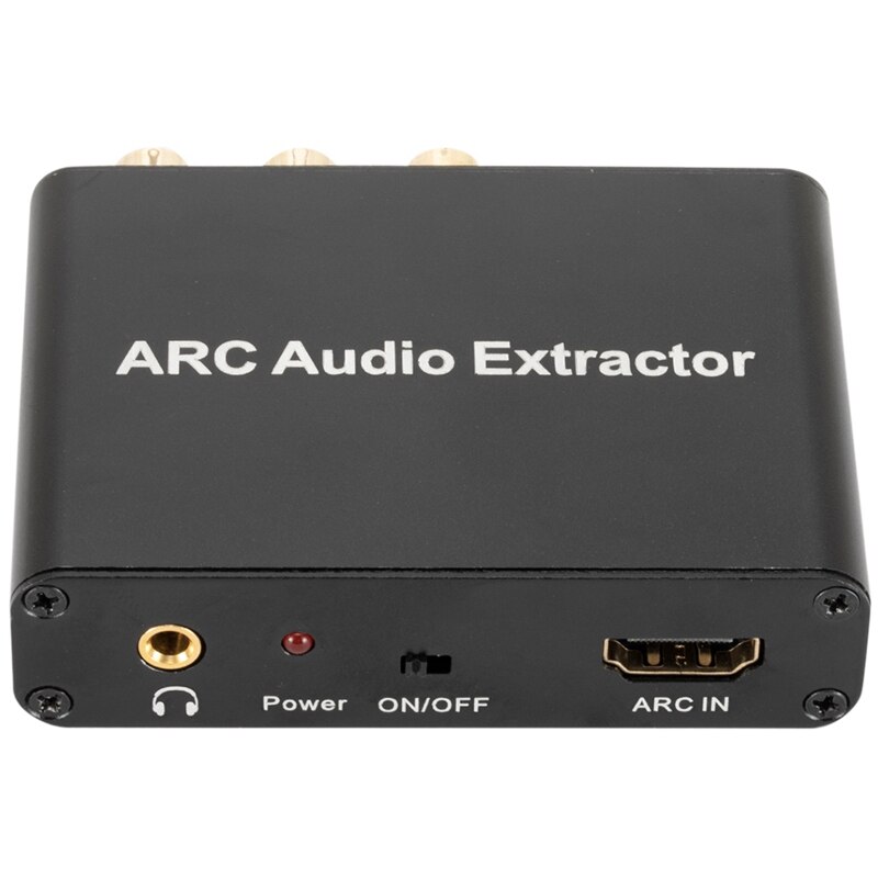 192KHz ARC Audio Adapter Audio Extractor Digital to Analog Audio Converter DAC SPDIF Coaxial RCA 3.5mm Jack Output