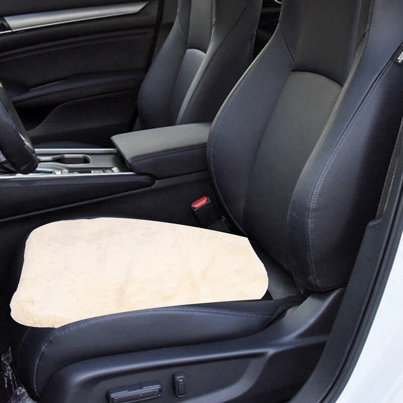 1Pcs Car Seat Cover Faux Fur Keep Warm Universal for Car Front Seat Covers Autumn and Winter Seat-Covers Brown