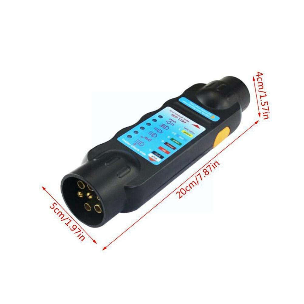 Wiring Circuit Tester Connector Recorder 7 Pin Car Tools Socket Diagnostic Caravan Towing Circuit Light Bar Trailer Tow M5o4