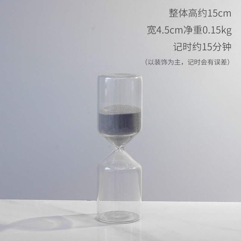 Sablier de sable moderne et Simple pour enfants, décorations de maison, d'anniversaire pour enfants, minuterie de sablier, décoration créative pour salon nordique: 15Minute3