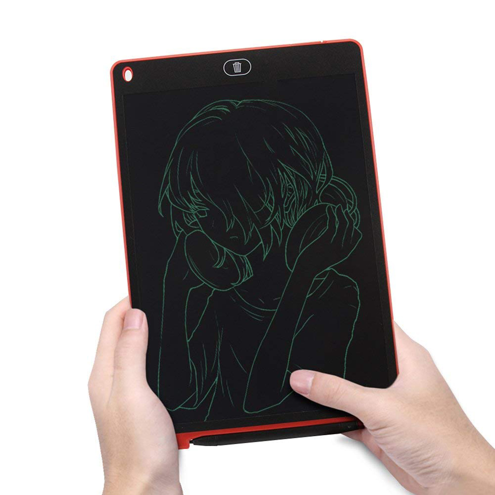 12 inch Portable Smart LCD Writing Tablet Electronic Notepad Drawing Graphics Tablet Board with Stylus Pen with Button Batter