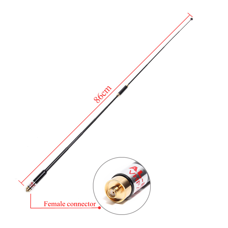 AL-800 Telescopic Dual Band 144/430MHz SMA-Female Antenna AL 800 for WOUXUN KG-UVD1P TYT BAOFENG UV-5R UV-82 Walkie Talkie