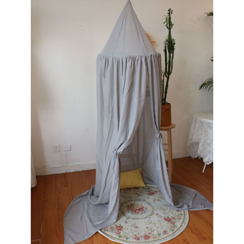 Bébé lit en mousseline de soie moustique tente princesse enfants literie accroché dôme moustiquaire chambre auvent rideau suspendu couvre-lit 6 couleurs